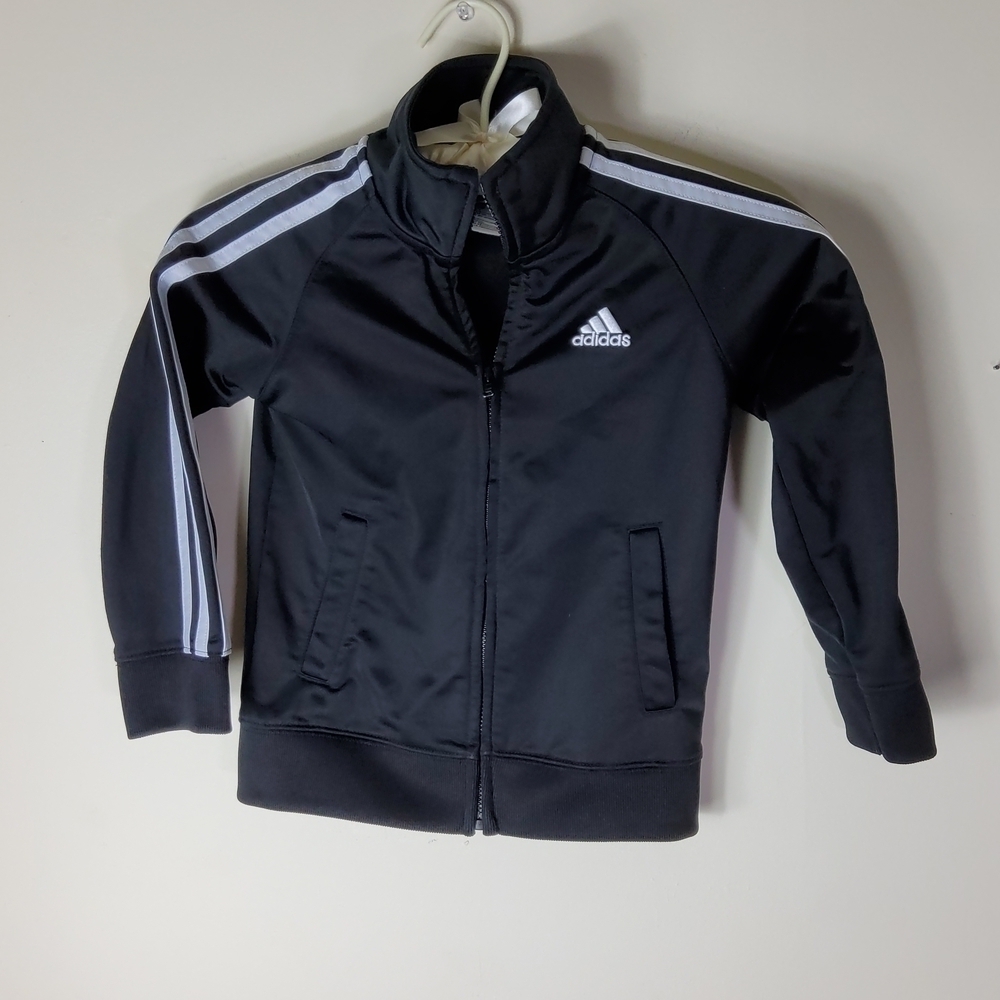 Youth Kids Adidas Track Jacket Black